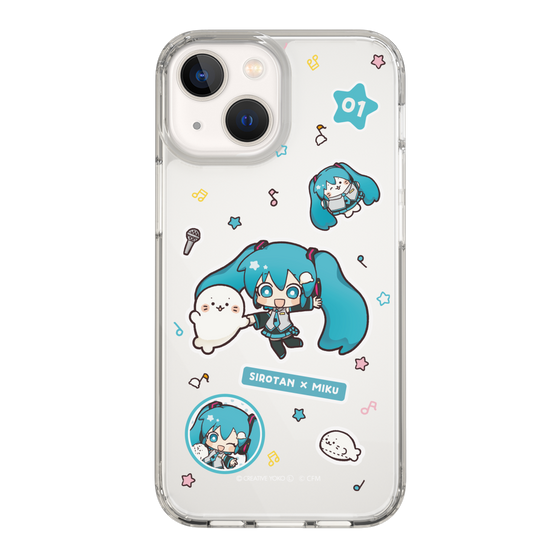 スリムプロテクションケース［ しろたん×初音ミク - ステッカー ］