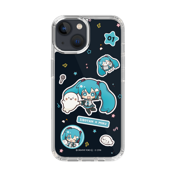 スリムプロテクションケース［ しろたん×初音ミク - ステッカー ］
