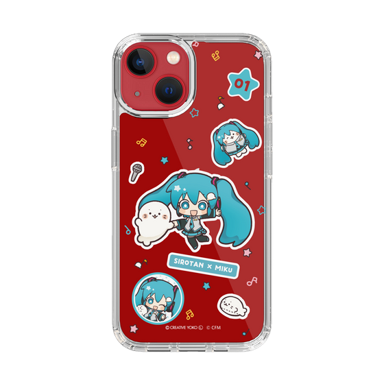 スリムプロテクションケース［ しろたん×初音ミク - ステッカー ］