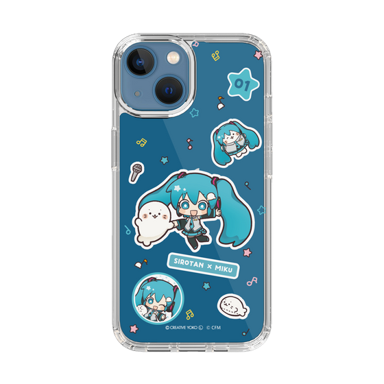 スリムプロテクションケース［ しろたん×初音ミク - ステッカー ］