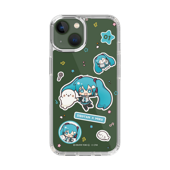 スリムプロテクションケース［ しろたん×初音ミク - ステッカー ］