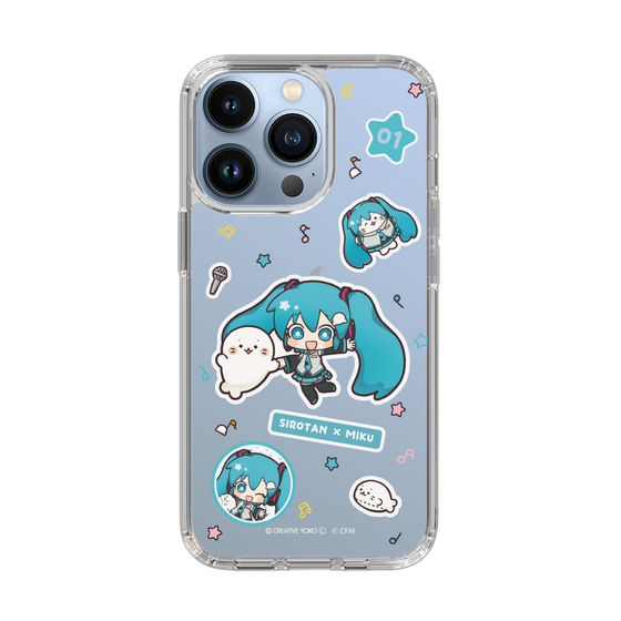 スリムプロテクションケース［ しろたん×初音ミク - ステッカー ］