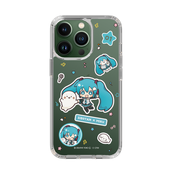 スリムプロテクションケース［ しろたん×初音ミク - ステッカー ］