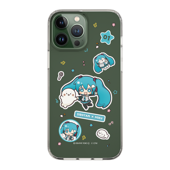 スリムプロテクションケース［ しろたん×初音ミク - ステッカー ］