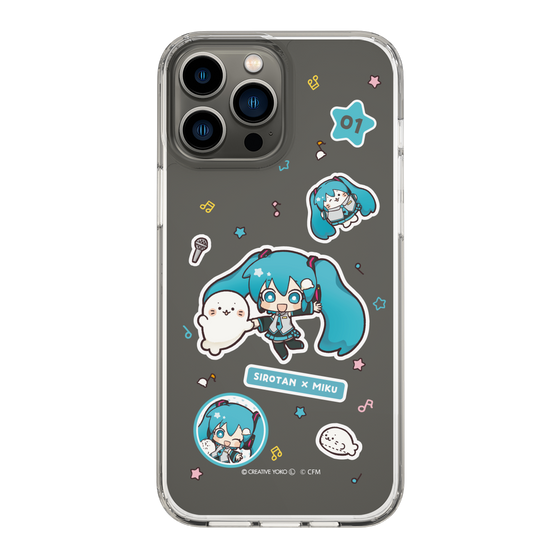 スリムプロテクションケース［ しろたん×初音ミク - ステッカー ］