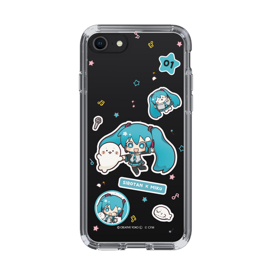 スリムプロテクションケース［ しろたん×初音ミク - ステッカー ］