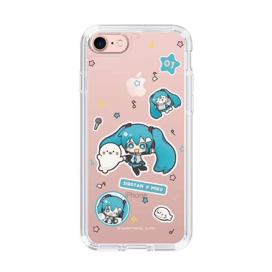 スリムプロテクションケース［ しろたん×初音ミク - ステッカー ］