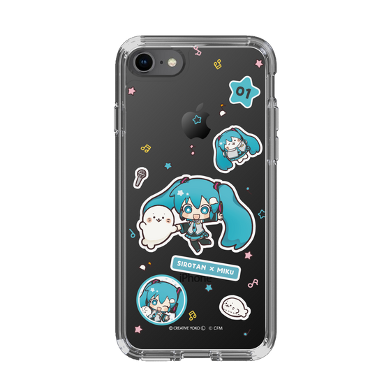 スリムプロテクションケース［ しろたん×初音ミク - ステッカー ］
