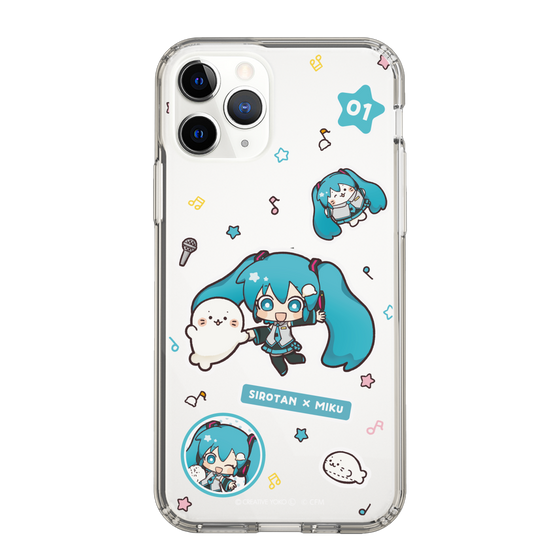 スリムプロテクションケース［ しろたん×初音ミク - ステッカー ］