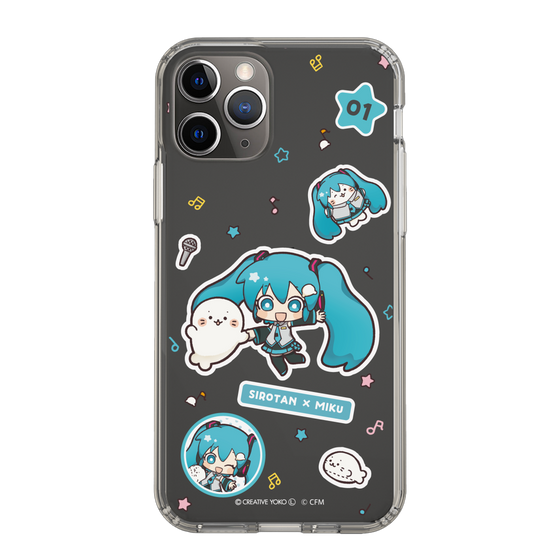 スリムプロテクションケース［ しろたん×初音ミク - ステッカー ］