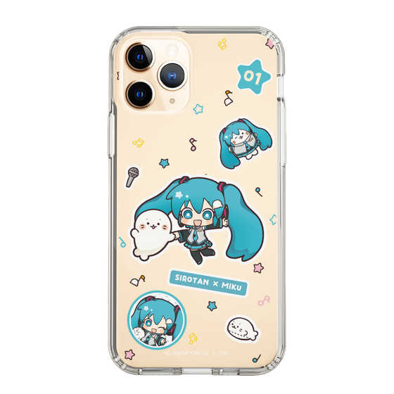 スリムプロテクションケース［ しろたん×初音ミク - ステッカー ］
