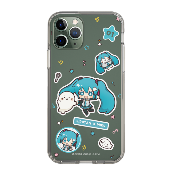 スリムプロテクションケース［ しろたん×初音ミク - ステッカー ］