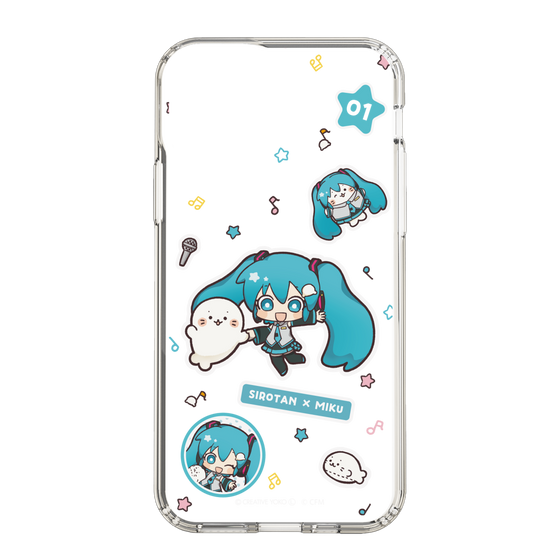 スリムプロテクションケース［ しろたん×初音ミク - ステッカー ］