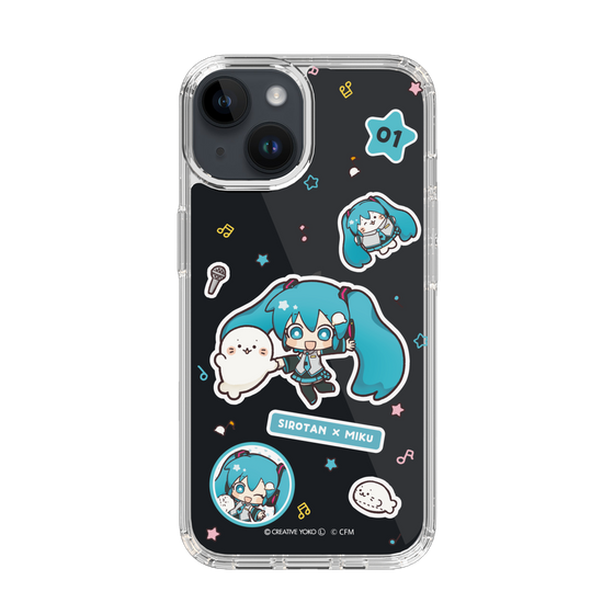 スリムプロテクションケース［ しろたん×初音ミク - ステッカー ］