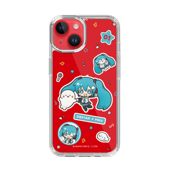 スリムプロテクションケース［ しろたん×初音ミク - ステッカー ］
