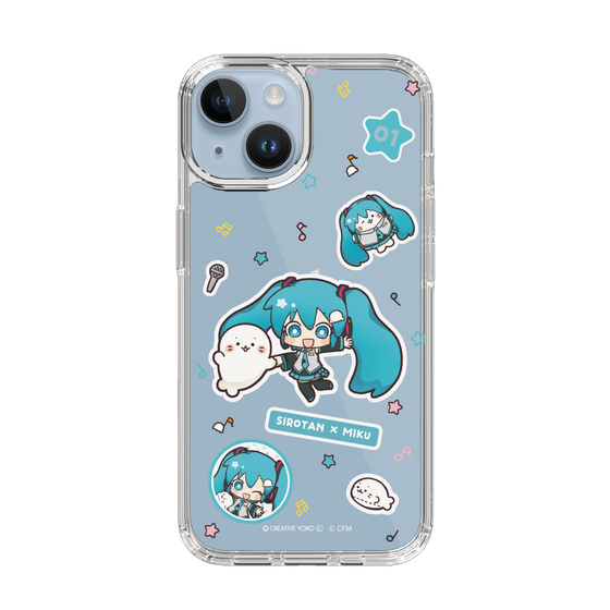 スリムプロテクションケース［ しろたん×初音ミク - ステッカー ］
