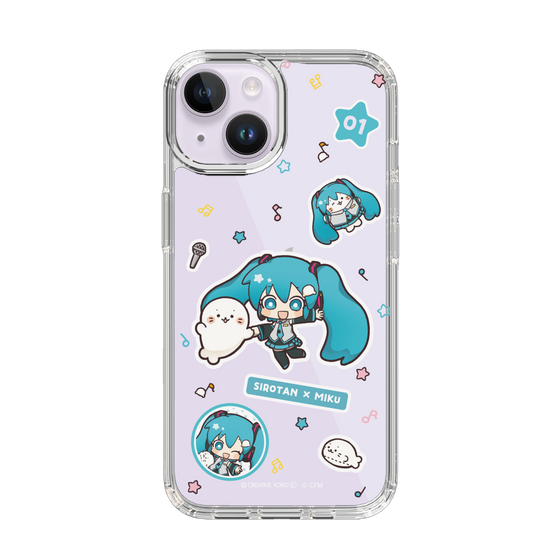 スリムプロテクションケース［ しろたん×初音ミク - ステッカー ］