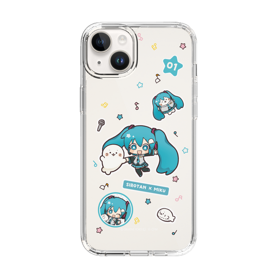 スリムプロテクションケース［ しろたん×初音ミク - ステッカー ］