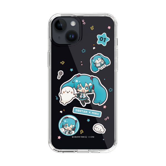 スリムプロテクションケース［ しろたん×初音ミク - ステッカー ］