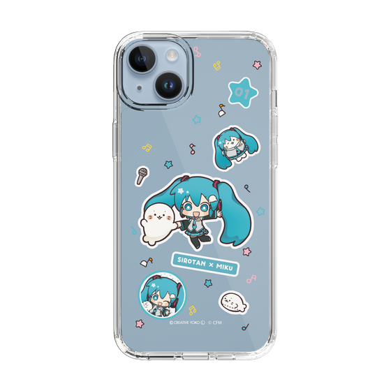 スリムプロテクションケース［ しろたん×初音ミク - ステッカー ］