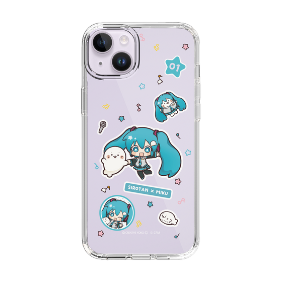 スリムプロテクションケース［ しろたん×初音ミク - ステッカー ］