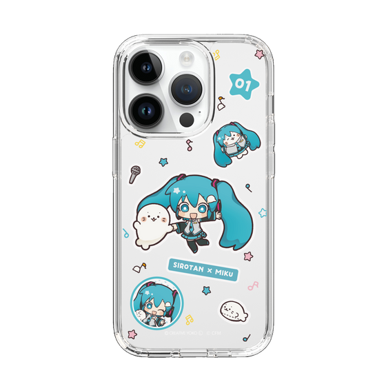 スリムプロテクションケース［ しろたん×初音ミク - ステッカー ］