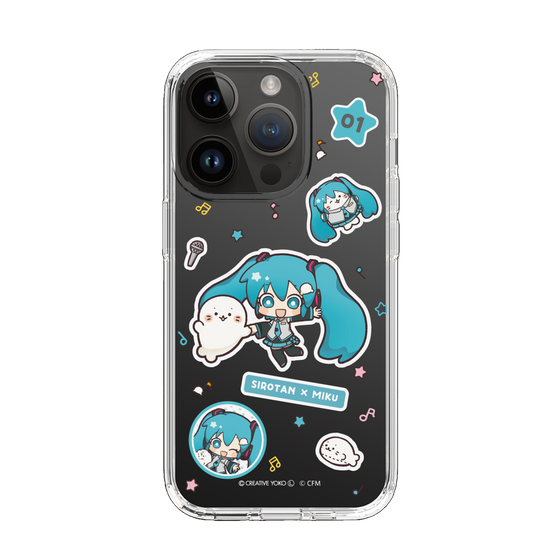 スリムプロテクションケース［ しろたん×初音ミク - ステッカー ］