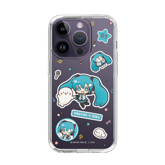 スリムプロテクションケース［ しろたん×初音ミク - ステッカー ］