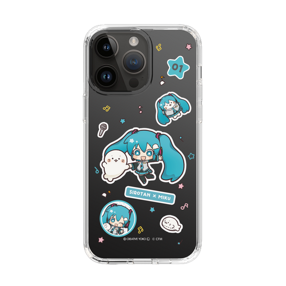 スリムプロテクションケース［ しろたん×初音ミク - ステッカー ］