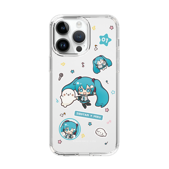 スリムプロテクションケース［ しろたん×初音ミク - ステッカー ］