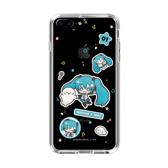 スリムプロテクションケース［ しろたん×初音ミク - ステッカー ］