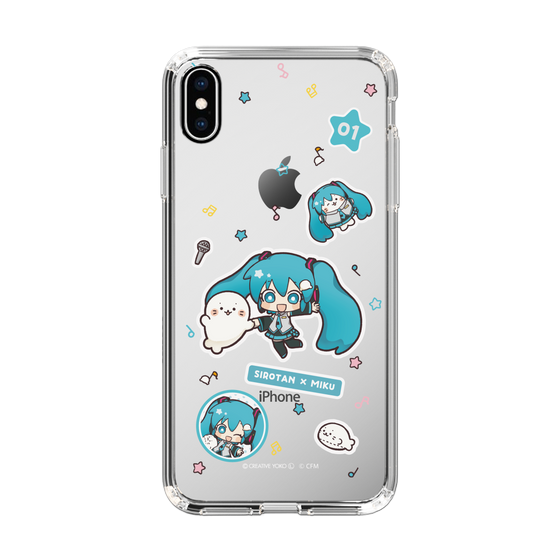スリムプロテクションケース［ しろたん×初音ミク - ステッカー ］
