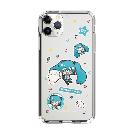 スリムプロテクションケース［ しろたん×初音ミク - ステッカー ］