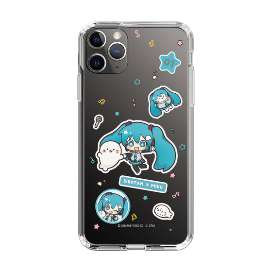 スリムプロテクションケース［ しろたん×初音ミク - ステッカー ］