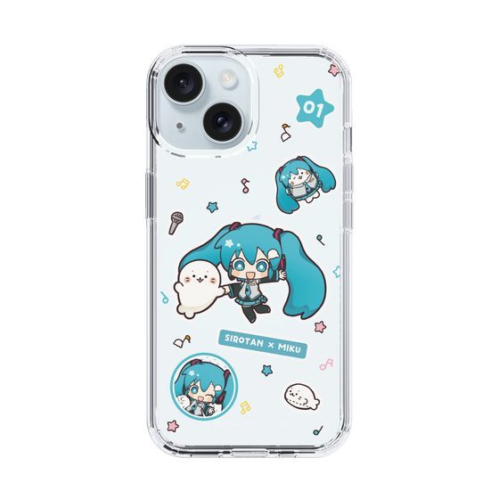 スリムプロテクションケース［ しろたん×初音ミク - ステッカー ］