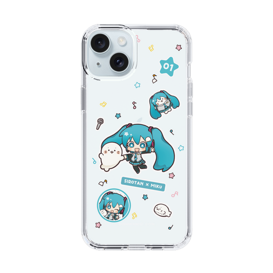 スリムプロテクションケース［ しろたん×初音ミク - ステッカー ］