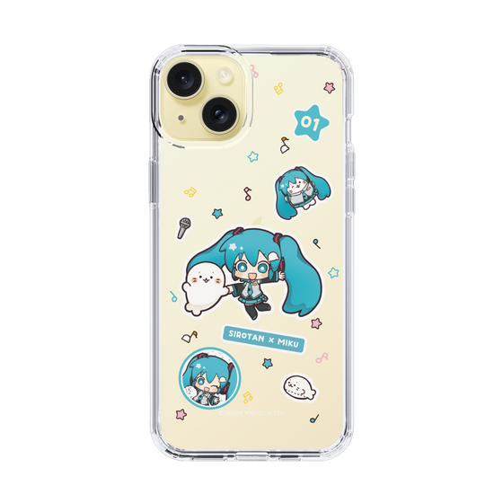 スリムプロテクションケース［ しろたん×初音ミク - ステッカー ］
