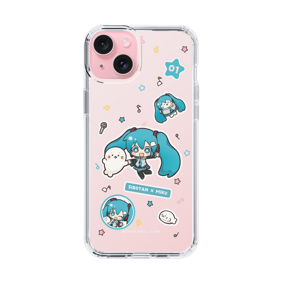 スリムプロテクションケース［ しろたん×初音ミク - ステッカー ］
