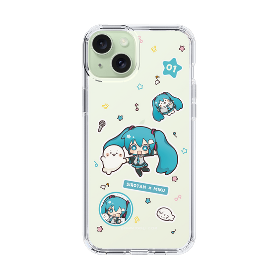 スリムプロテクションケース［ しろたん×初音ミク - ステッカー ］