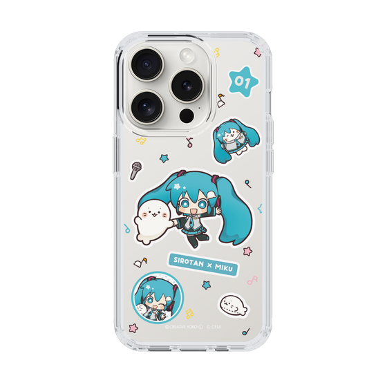 スリムプロテクションケース［ しろたん×初音ミク - ステッカー ］