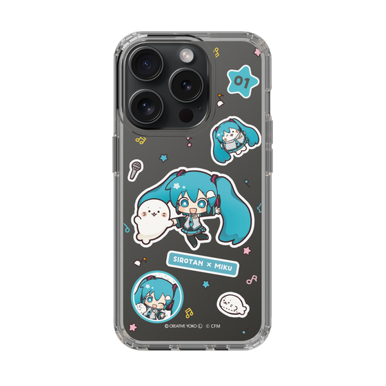スリムプロテクションケース［ しろたん×初音ミク - ステッカー ］