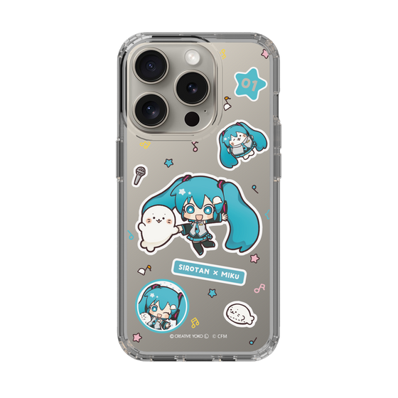 スリムプロテクションケース［ しろたん×初音ミク - ステッカー ］