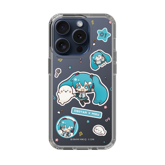 スリムプロテクションケース［ しろたん×初音ミク - ステッカー ］