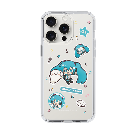 スリムプロテクションケース［ しろたん×初音ミク - ステッカー ］