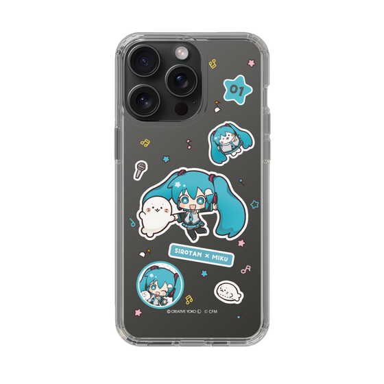 スリムプロテクションケース［ しろたん×初音ミク - ステッカー ］