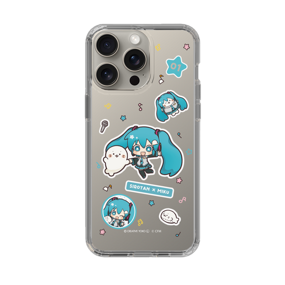 スリムプロテクションケース［ しろたん×初音ミク - ステッカー ］