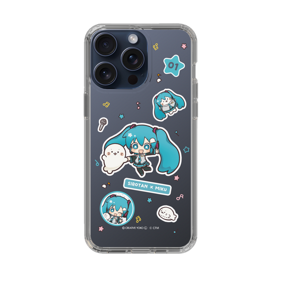 スリムプロテクションケース［ しろたん×初音ミク - ステッカー ］