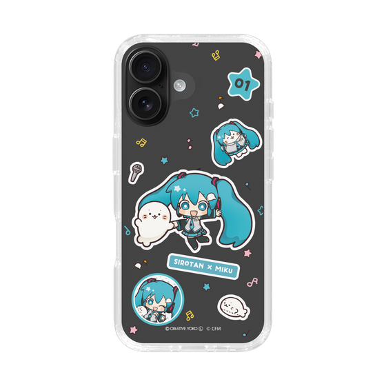 スリムプロテクションケース［ しろたん×初音ミク - ステッカー ］