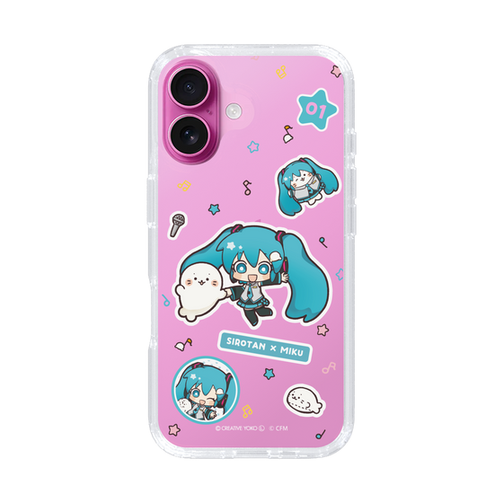 スリムプロテクションケース［ しろたん×初音ミク - ステッカー ］