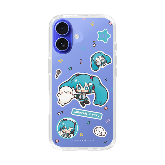 スリムプロテクションケース［ しろたん×初音ミク - ステッカー ］